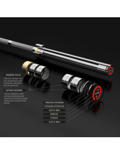 ОЛИМПИЙСКИ ДЪЛЪГ ПРЪК 220 СМ HMS С БРИВАЛИ LOCK JAW ЧЕРЕН 2