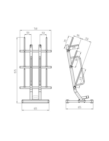 КОМПЛЕКТ ПОМПА SBP22 ЩАНГА 10 X 20 KG (200 KG) + СТОЙКА STR40 HMS