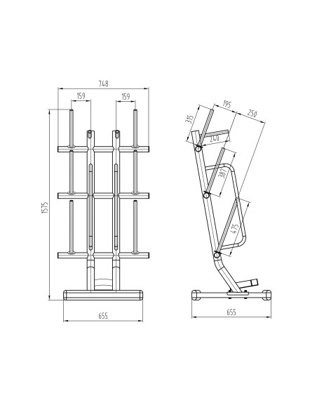 КОМПЛЕКТ ПОМПА SBP22 ЩАНГА 10 X 20 KG (200 KG) + СТОЙКА STR40 HMS