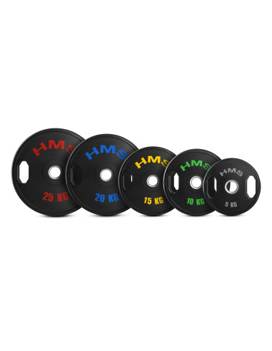 (2 x 10 kg) гумирана олимпийска табела с тежести 2 x 10 kg HMS