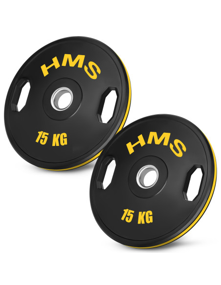 (2 x 15 kg) гумирана олимпийска табела с тежести 2 x 15 kg HMS