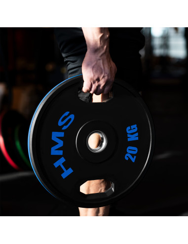 (2 x 20 kg) гумирана олимпийска табела с тежести 2 x 20 kg HMS