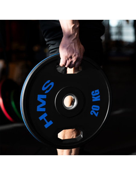 (2 x 20 kg) гумирана олимпийска табела с тежести 2 x 20 kg HMS