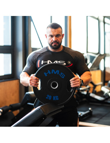 (2 x 20 kg) гумирана олимпийска табела с тежести 2 x 20 kg HMS