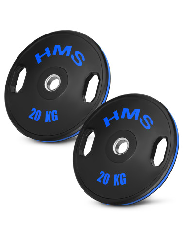 (2 x 20 kg) гумирана олимпийска табела с тежести 2 x 20 kg HMS