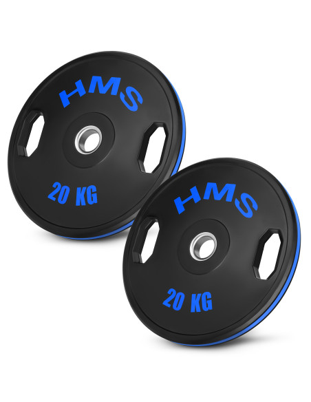 (2 x 20 kg) гумирана олимпийска табела с тежести 2 x 20 kg HMS