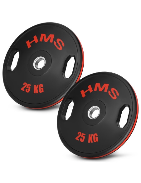 (2 x 25 kg) гумирана олимпийска табела с тежести 2 x 25 kg HMS