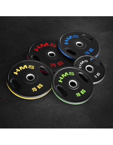 (2 x 25 kg) гумирана олимпийска табела с тежести 2 x 25 kg HMS