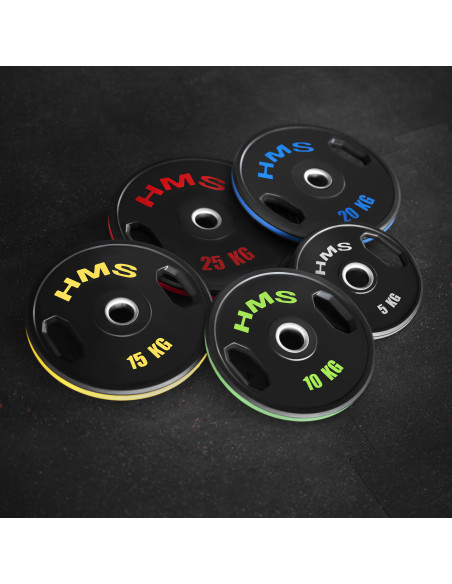 (2 x 25 kg) гумирана олимпийска табела с тежести 2 x 25 kg HMS