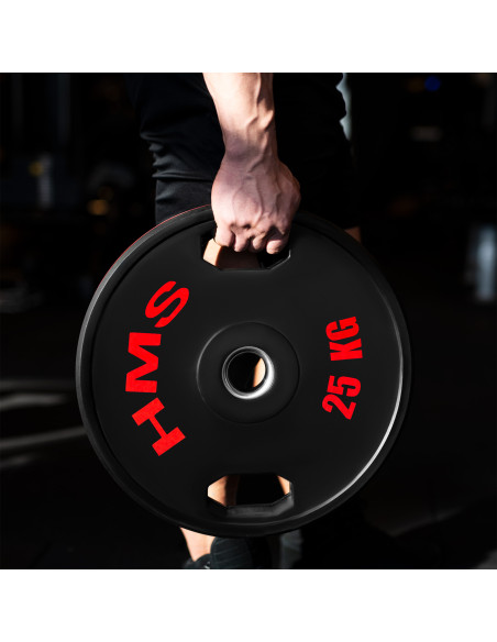 (2 x 25 kg) гумирана олимпийска табела с тежести 2 x 25 kg HMS