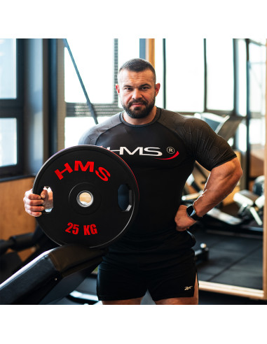 Комплект гумирани олимпийски табели за тежести 2 x 5–25 kg (150 kg) HMS