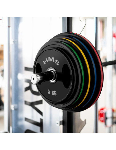 Комплект гумирани олимпийски табели за тежести 2 x 5–25 kg (150 kg) HMS