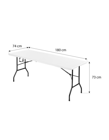 КЪМПИНГ МАСА АНТРАЦИТ 180 СМ – СГЪВАЕМА NILS CAMP