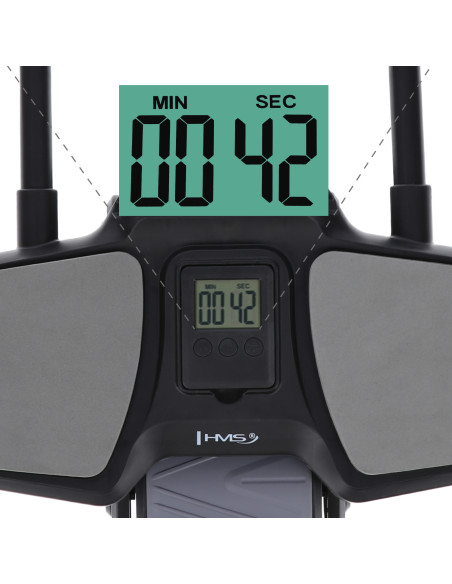 ЧЕРЕН АВТОМАТИЧЕН РОЛЕР ЗА КОРЕМ С ОПОРА ЗА ТРЕНИРОВКА НА КОРЕМНИ МУСКУЛИ HMS