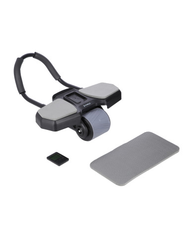 ЧЕРЕН АВТОМАТИЧЕН РОЛЕР ЗА КОРЕМ С ОПОРА ЗА ТРЕНИРОВКА НА КОРЕМНИ МУСКУЛИ HMS