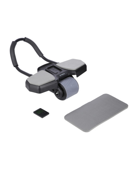 ЧЕРЕН АВТОМАТИЧЕН РОЛЕР ЗА КОРЕМ С ОПОРА ЗА ТРЕНИРОВКА НА КОРЕМНИ МУСКУЛИ HMS