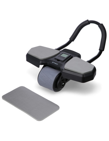 ЧЕРЕН АВТОМАТИЧЕН РОЛЕР ЗА КОРЕМ С ОПОРА ЗА ТРЕНИРОВКА НА КОРЕМНИ МУСКУЛИ HMS