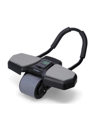 ЧЕРЕН АВТОМАТИЧЕН РОЛЕР ЗА КОРЕМ С ОПОРА ЗА ТРЕНИРОВКА НА КОРЕМНИ МУСКУЛИ HMS