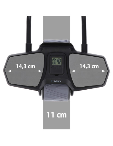 ЧЕРЕН АВТОМАТИЧЕН РОЛЕР ЗА КОРЕМ С ОПОРА ЗА ТРЕНИРОВКА НА КОРЕМНИ МУСКУЛИ HMS