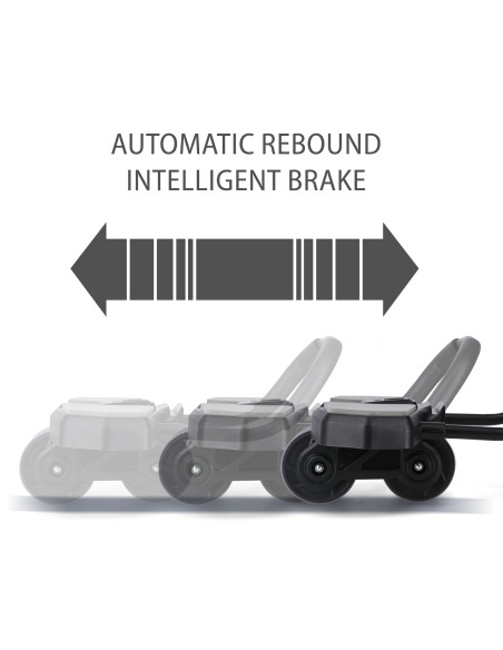 ЧЕРЕН АВТОМАТИЧЕН РОЛЕР ЗА КОРЕМ С ОПОРА ЗА ТРЕНИРОВКА НА КОРЕМНИ МУСКУЛИ HMS