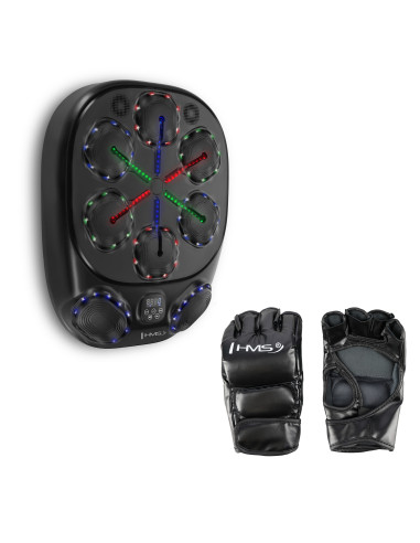 ЕЛЕКТРОНЕН БОКС СТЕНА BLUETOOTH С МУЗИКА, РЪКАВИЦИ И 4000MAH БАТЕРИЯ HMS