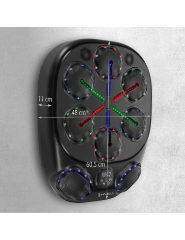 ЕЛЕКТРОНЕН БОКС СТЕНА BLUETOOTH С МУЗИКА, РЪКАВИЦИ И 4000MAH БАТЕРИЯ HMS