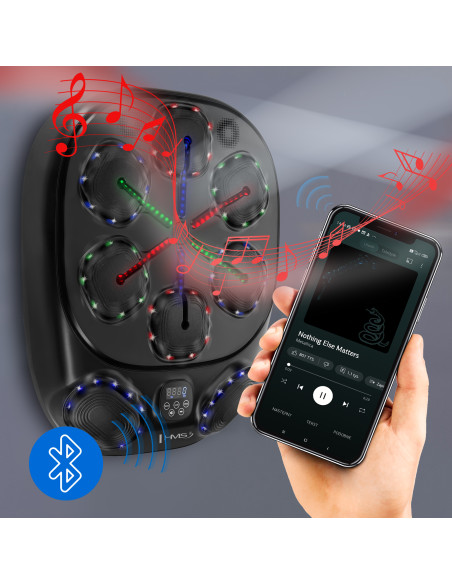 ЕЛЕКТРОНЕН БОКС СТЕНА BLUETOOTH С МУЗИКА, РЪКАВИЦИ И 4000MAH БАТЕРИЯ HMS