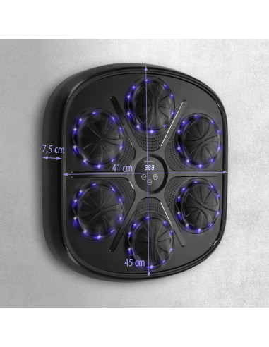 ЕЛЕКТРОНЕН БОКС СТЕНА BLUETOOTH С МУЗИКА И РЪКАВИЦИ HMS