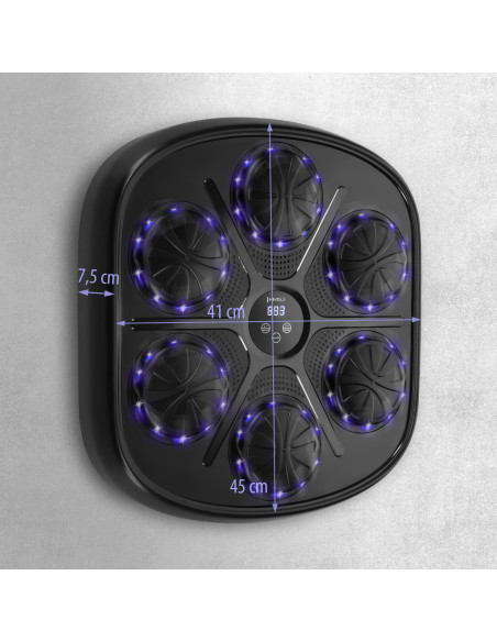 ЕЛЕКТРОНЕН БОКС СТЕНА BLUETOOTH С МУЗИКА И РЪКАВИЦИ HMS
