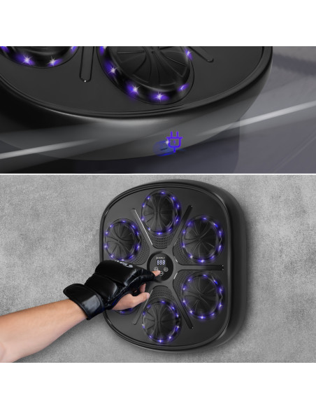 ЕЛЕКТРОНЕН БОКС СТЕНА BLUETOOTH С МУЗИКА И РЪКАВИЦИ HMS