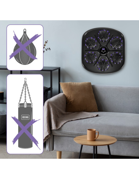 ЕЛЕКТРОНЕН БОКС СТЕНА BLUETOOTH С МУЗИКА И РЪКАВИЦИ HMS