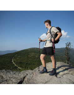 ЧЕРВЕНИ ТРЕКИНГ ЩОКИ АЛУМИНИЕВИ NILS