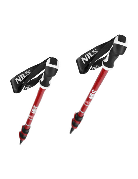 ЧЕРВЕНИ ТРЕКИНГ ЩОКИ АЛУМИНИЕВИ NILS