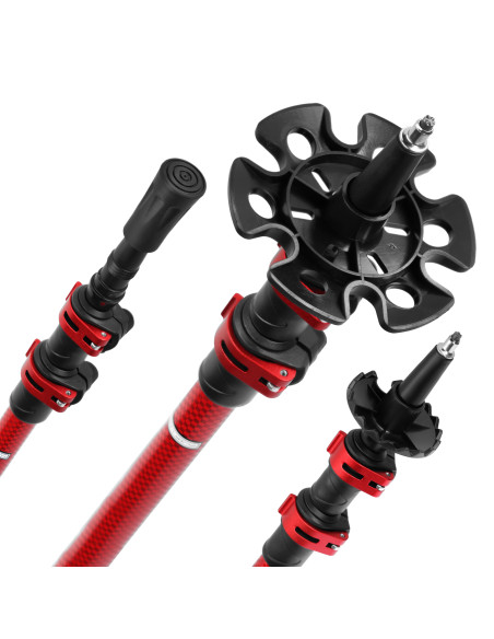 ЧЕРВЕНИ ТРЕКИНГ ЩОКИ АЛУМИНИЕВИ NILS