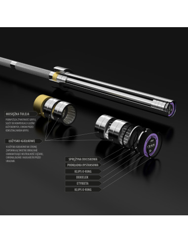 ОЛИМПИЙСКИ ДЪЛЪГ ПРЪК 220 СМ HMS С БРИВАЛИ LOCK JAW ЧЕРЕН