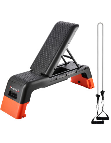 ПРОФЕСИОНАЛНА АЕРОБНА СТЪПКА ДЪСКА С ФУНКЦИЯ ЛЕЖКА КОМЕРСИАЛЕН HMS