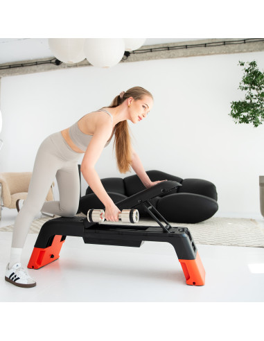 ПРОФЕСИОНАЛНА АЕРОБНА СТЪПКА ДЪСКА С ФУНКЦИЯ ЛЕЖКА КОМЕРСИАЛЕН HMS