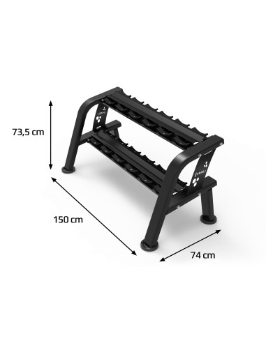 ДВУРЕДНА СТОЙКА ЗА ЩАНГИ ЗА 6 ДВОЙКИ КОМЕРСИАЛНА HMS