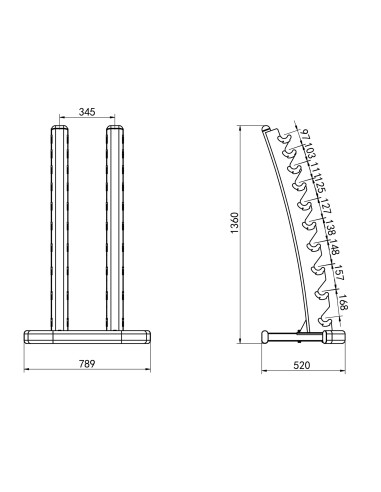 ПОЛИУРЕТАНОВИ ГЪРИ HPT 2 X 1–10 KG (110 KG) + СТОЙКА STR37 HMS