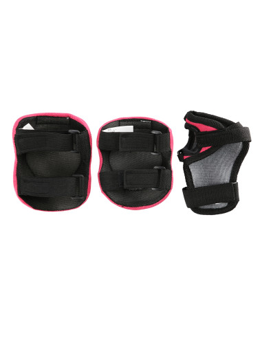 РОЗОВА КАСКА РАЗМЕР XS С ПРОТЕКТОРИ КОМПЛЕКТ NILS EXTREME