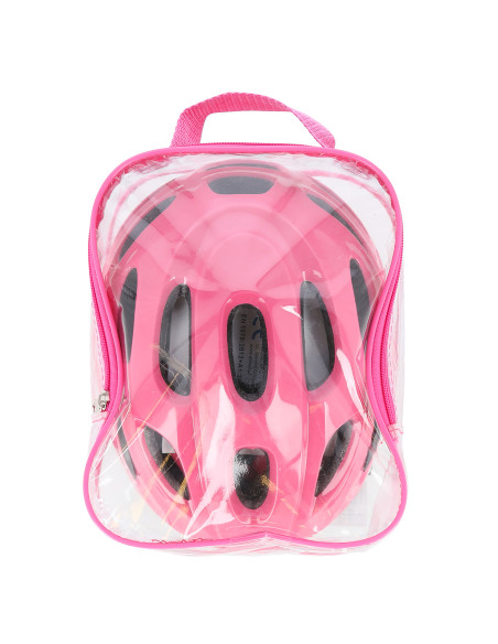 РОЗОВА КАСКА РАЗМЕР S С ПРОТЕКТОРИ КОМПЛЕКТ NILS EXTREME