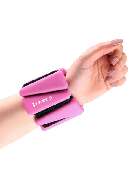 РОЗОВИ СИЛИКОНОВИ ТЕЖЕСТИ ЗА УПРАЖНЕНИЯ НА ГЛЕЗЕНИТЕ И КИТКИТЕ HMS