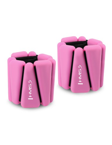 РОЗОВИ СИЛИКОНОВИ ТЕЖЕСТИ ЗА УПРАЖНЕНИЯ НА ГЛЕЗЕНИТЕ И КИТКИТЕ HMS