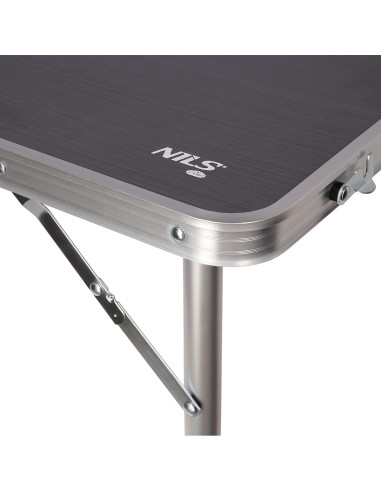 КОМПЛЕКТ МАСА И СТОЛОВЕ ТЪМНО СИВ NILS CAMP