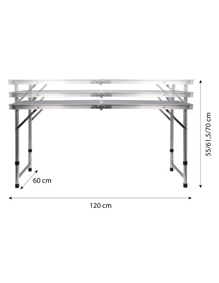КОМПЛЕКТ МАСА И СТОЛОВЕ ТЪМНО СИВ NILS CAMP