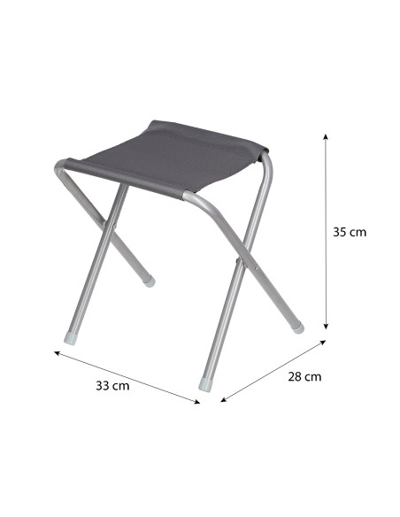 КОМПЛЕКТ МАСА И СТОЛОВЕ ТЪМНО СИВ NILS CAMP