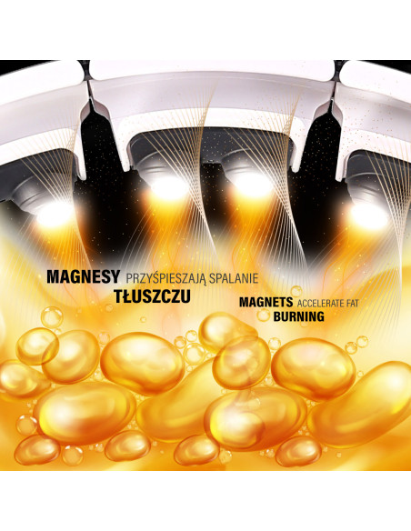 HULA HOOP МАГНИТЕН БЯЛ HHM16 С ТЕЖЕСТ + БРОЯЧ HMS + ОПОРА ЗА ТАЛИЯ BR163 ЧЕРЕН ПЛЮЗ РАЗМЕР