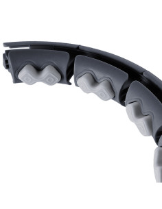 HULA HOOP HHW06 ЧЕРЕН С ГРАВИТАЦИОННА ТОПКА И БРОЯЧ HMS + ОПОРА ЗА ТАЛИЯ BR163 ЧЕРЕН ПЛЮЗ РАЗМЕР