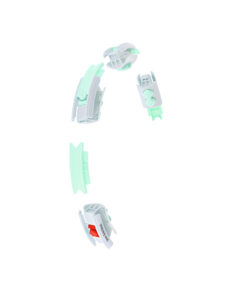 HULA HOOP HHW06 ЗЕЛЕН С ГРАВИТАЦИОННА ТОПКА И БРОЯЧ HMS + ОПОРА ЗА ТАЛИЯ BR163 ЧЕРЕН ПЛЮЗ РАЗМЕР