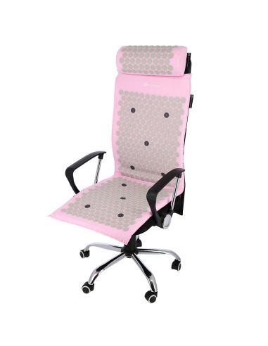 РОЗОВ КОМПЛЕКТ АКУПРЕСУРНА ПОСТИЛКА HMS PREMIUM